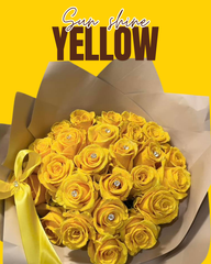 الورد الأصفر اللماع